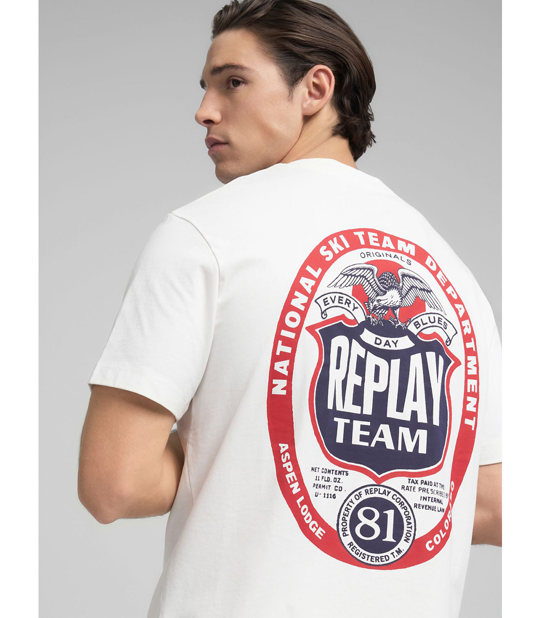 リラックスフィット ヘビーコットンジャージーグラフィック Tシャツ 詳細画像 ホワイト 7